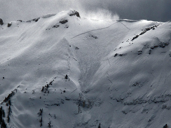 Natural Avalanche - Republic Creek south of Cooke City