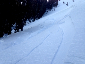 Wind Slab on Ernie Miller Ridge